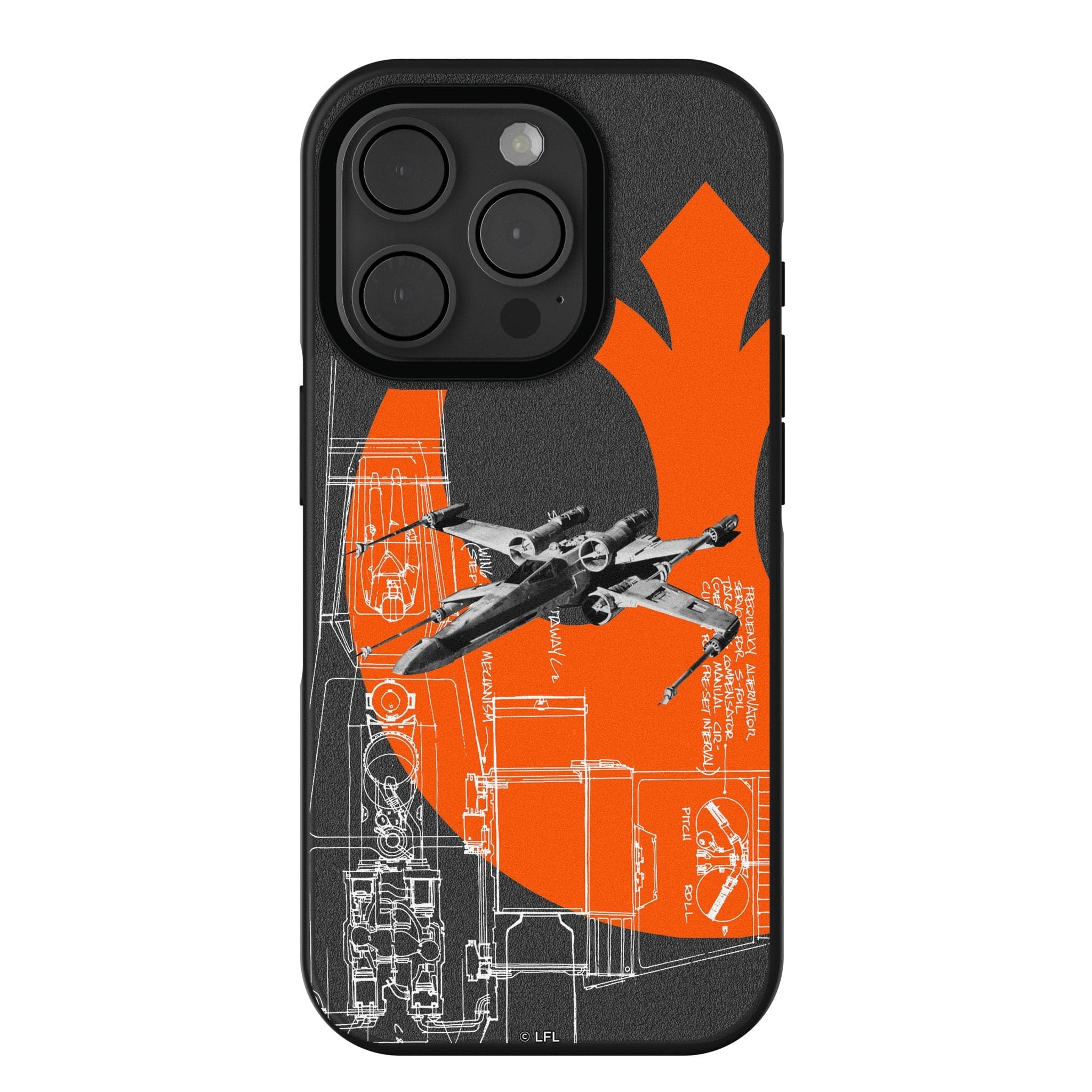 Keyscaper - Star Wars: A New Hope FactionTech Bump Phone Case - Apple iPhone 16 - X-Wing