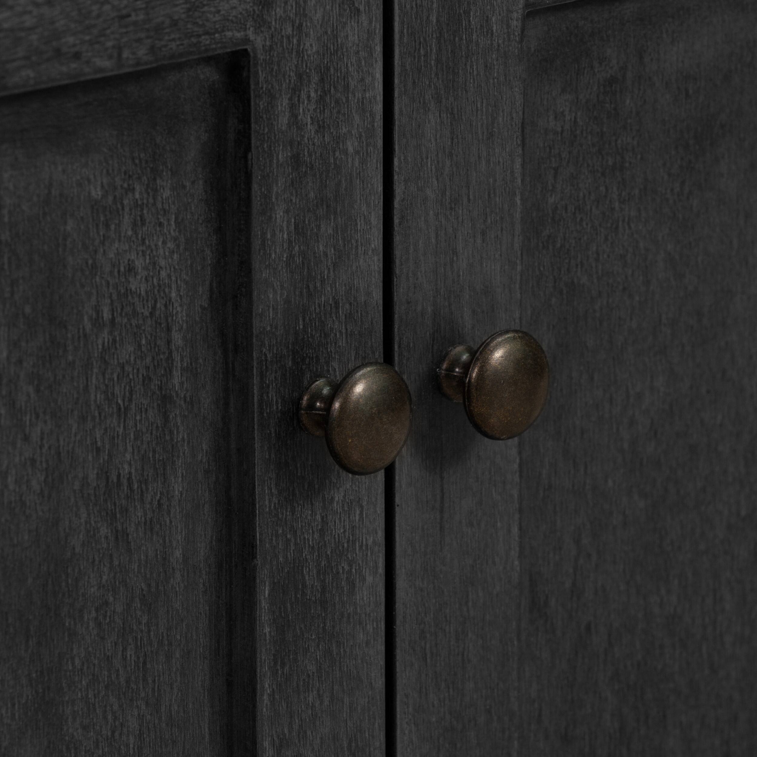 Alt View 17. Click Decor - Nelson Storage and 2-Door Cabinet - Dark Gray.