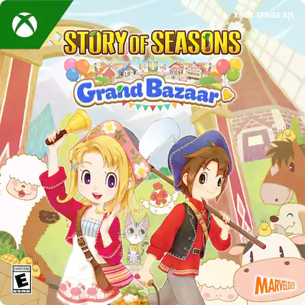 XBOX SERIES X|S
STORY OF SEASONS
Grand Bazaar
EVERYONE E
ESRB
MARVELOUS! - E (Everyone)