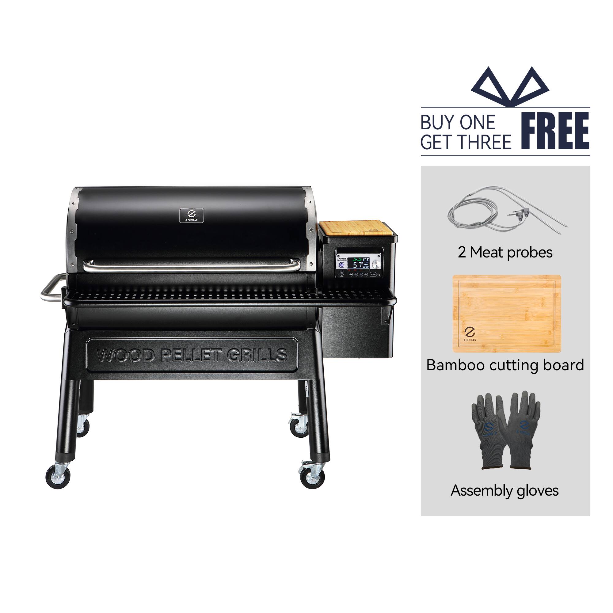 BBQセット Z Grills Upgrade Wood Pellet Grill & Smoker, 8-in-1 BBQ, 560
