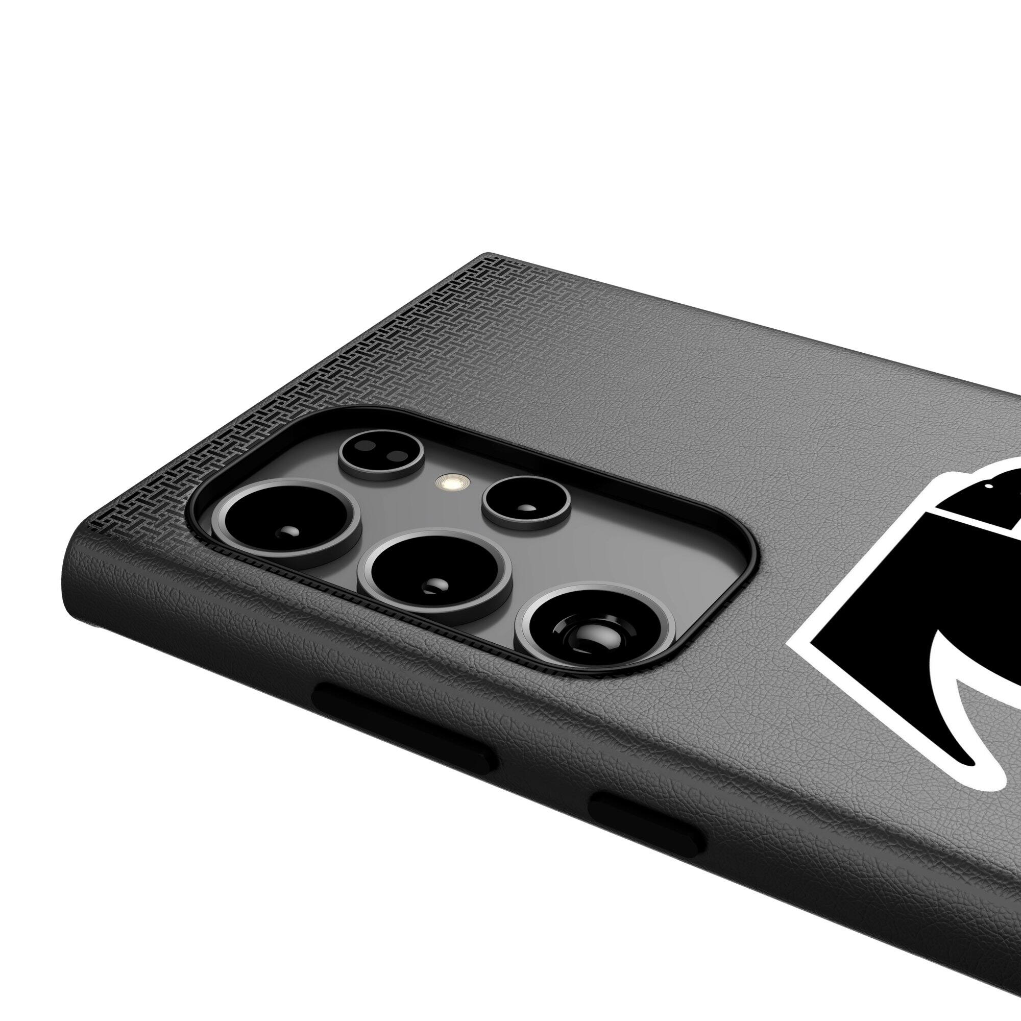 Alt View 3. Keyscaper - Atlanta Falcons Historic Collection 1990-2002 Galaxy Magnetic Bump Case - S25 - Black.