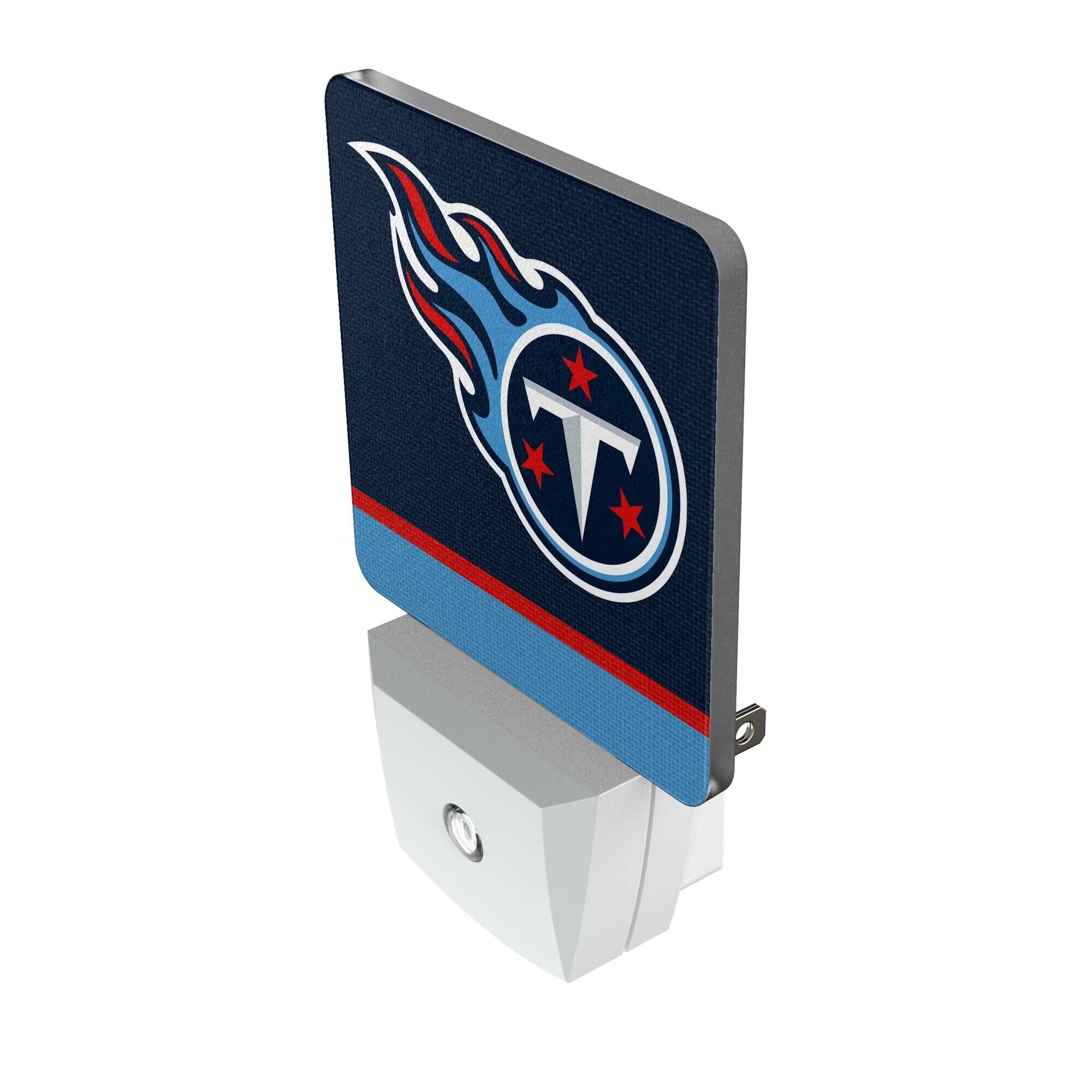 Alt View 1. Keyscaper - Tennessee Titans Stripe Design Nightlight 2-Pack - Multicolor.