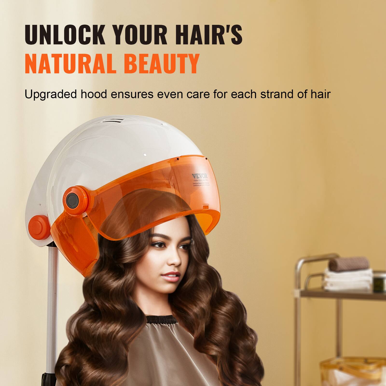 UNLOCK YOUR HAIR'S NATURAL BEAUTY

Upgraded hood ensures even care for each strand of hair