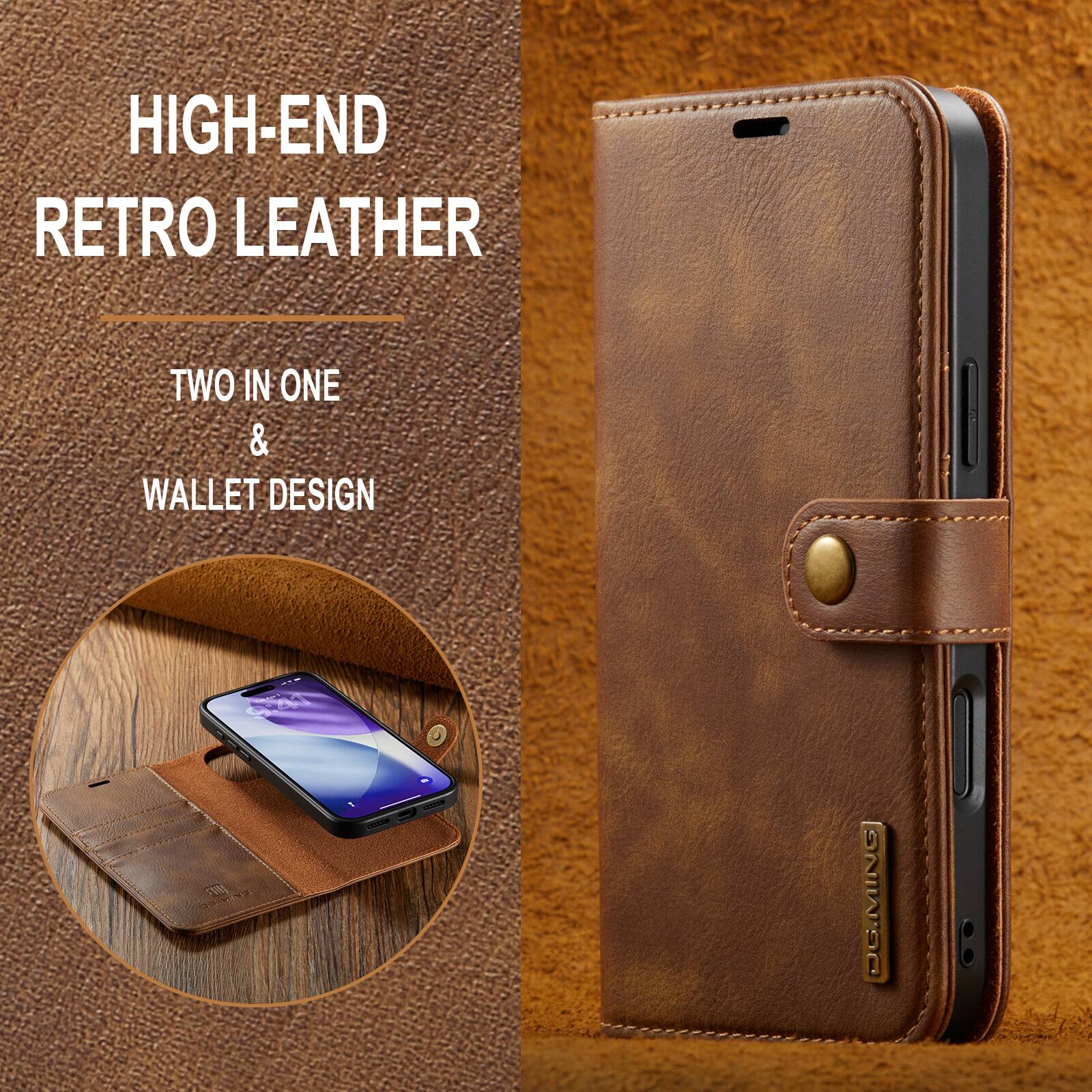 HIGH-END RETRO LEATHER  
TWO IN ONE & WALLET DESIGN