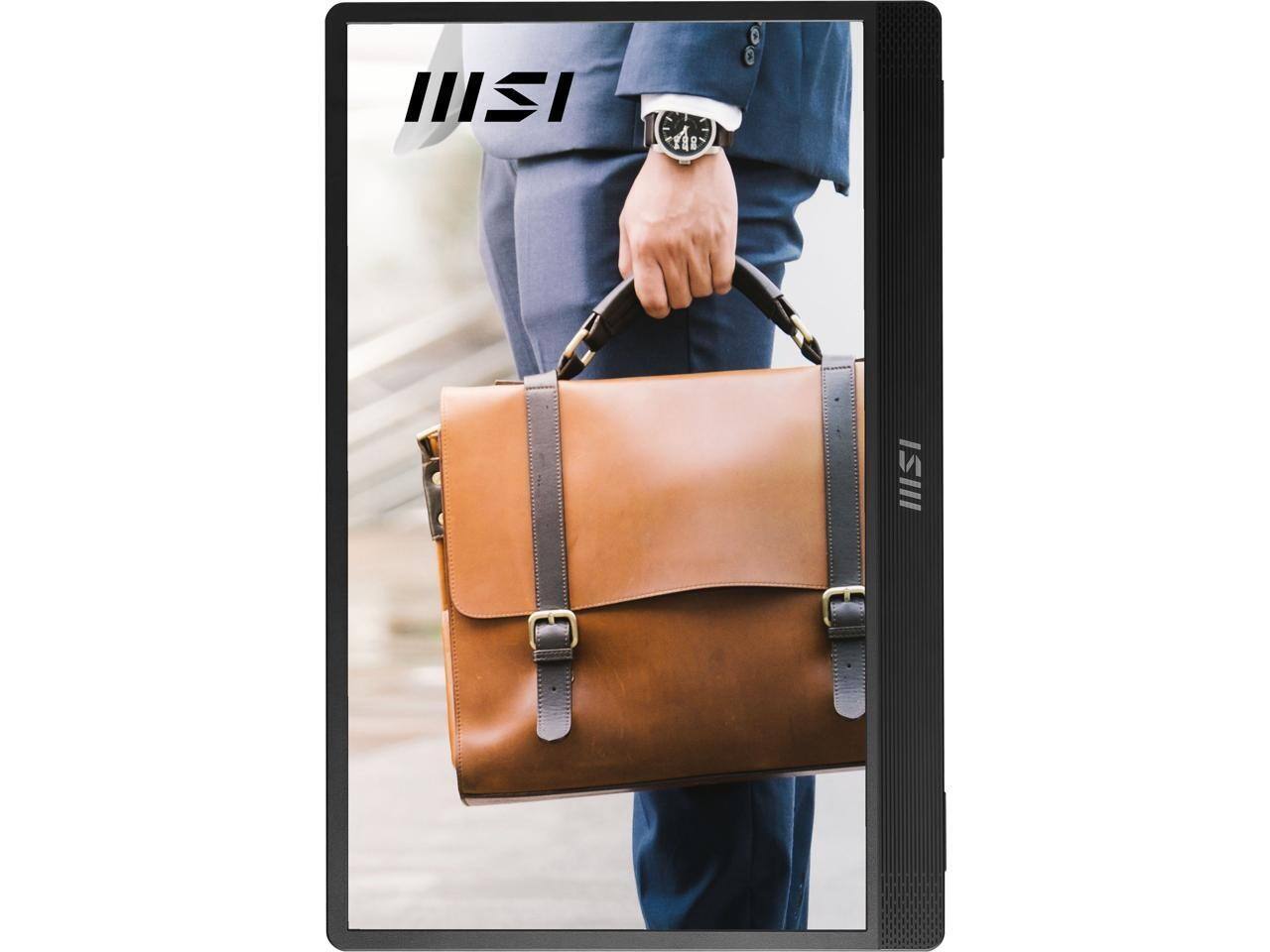 Left. MSI - 16" Full HD LED Monitor ProMP161E2U - Black, Silver.