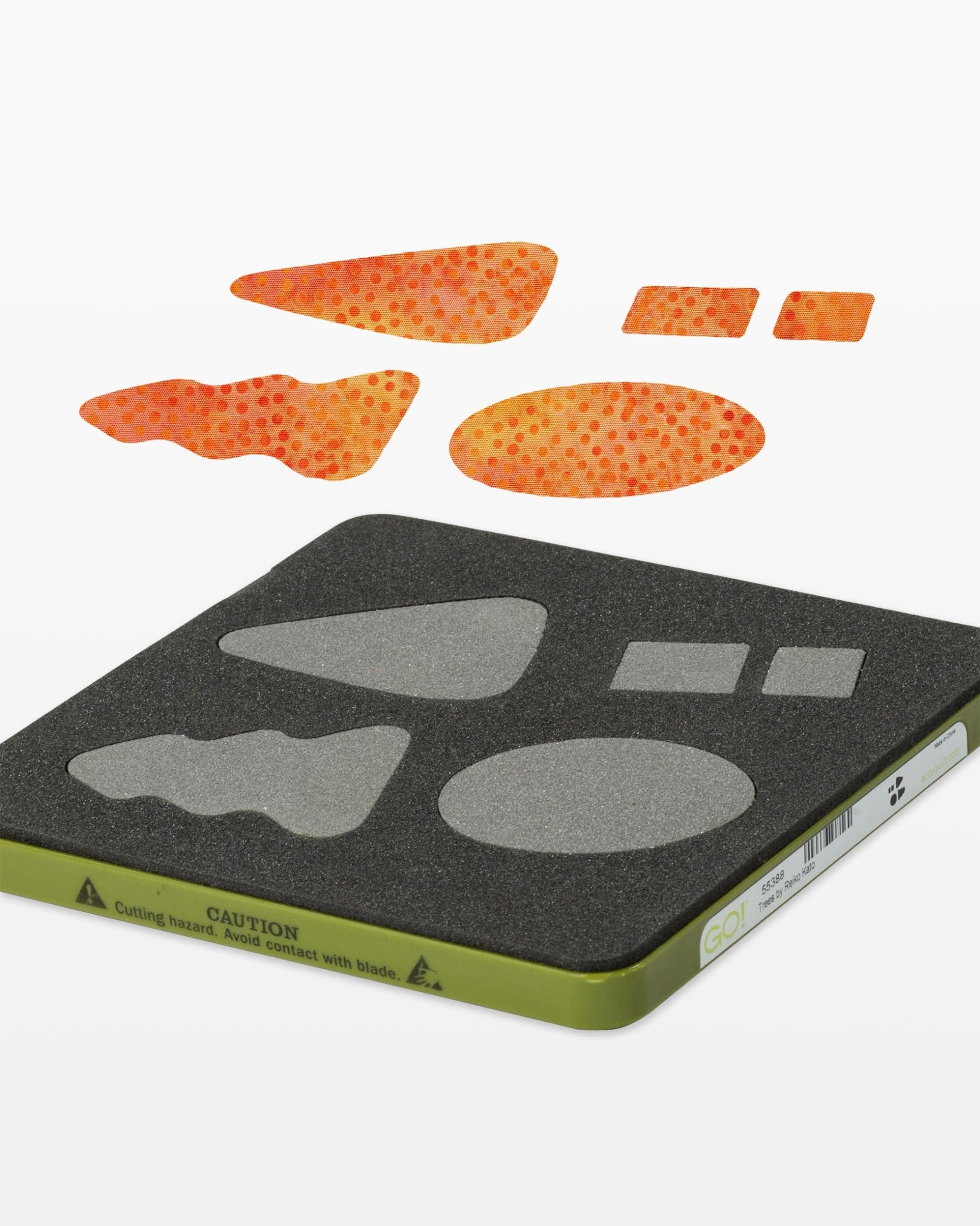 Alt View 1. AccuQuilt - GO! Trees by Reiko Kato Die - Black.