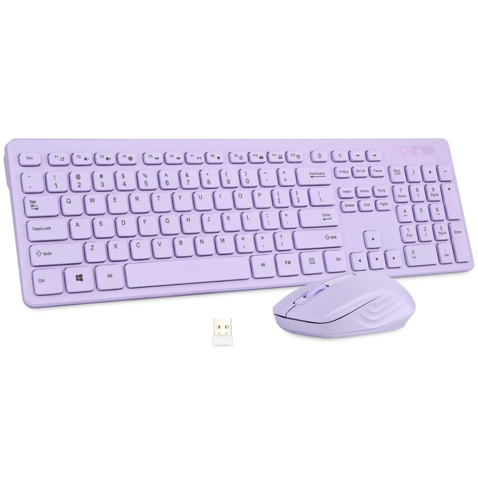 Live At Space - Wireless And Mouse Combo - Standard Office Pc Optical Mice 【Standard Office Wirelessand Mouse】Standard wirelessand - Purple