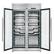 Alt View 2. Forno Appliances - Abruzzo 102-Bottle Freestanding Dual Zone Wine Cellar with Clear Acrylic Holders & Stainless Trim Shelves - Stainless steel.