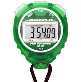Accusplit - A601X Pro Survivor Stopwatch with Special Million Cycle Switches | Extra Large Display with Magnum XL Digits - Lime