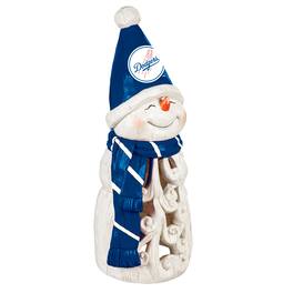 Evergreen Enterprises - Los Angeles Dodgers 26" LED Snowman Garden Statue - White