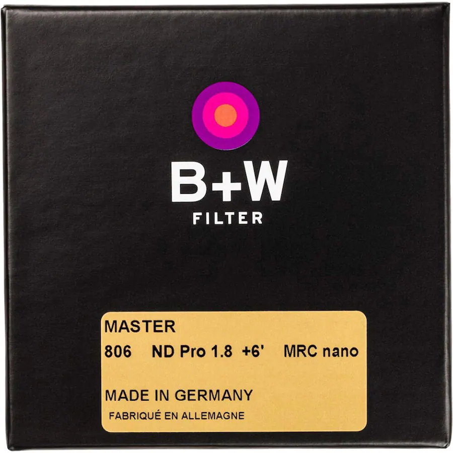 Nd Fillter B + W 55mm Master 806M ND 1.8 6 Stop MRC Nano Neutral Density Filter ...