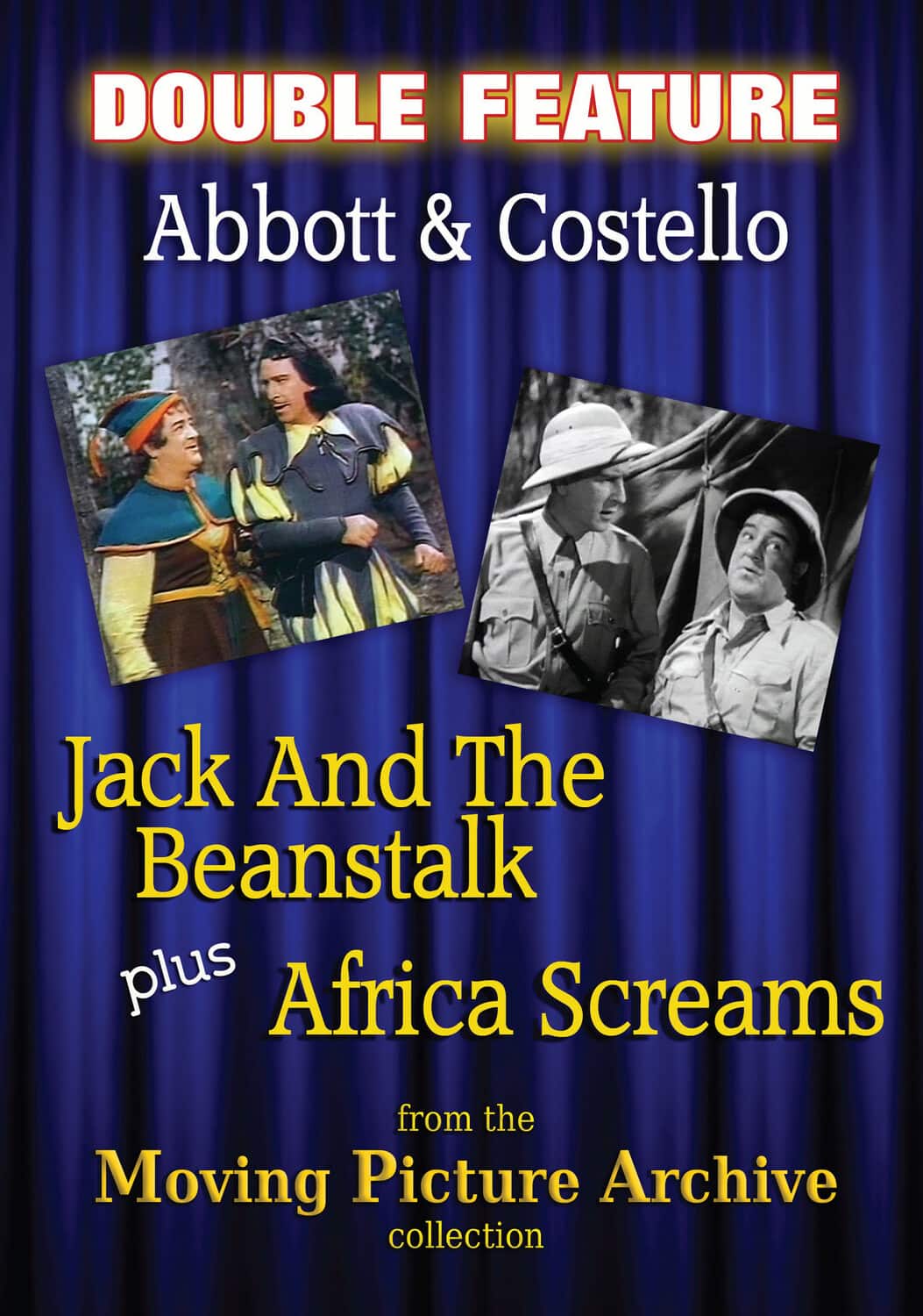 Abbott & Costello Double Feature: Jack and the Beanstalk / Africa Screams  - DVD
