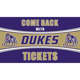 Evergreen Enterprises - James Madison Dukes 28" x 16" Come Back With Tickets Door Mat - Multicolor