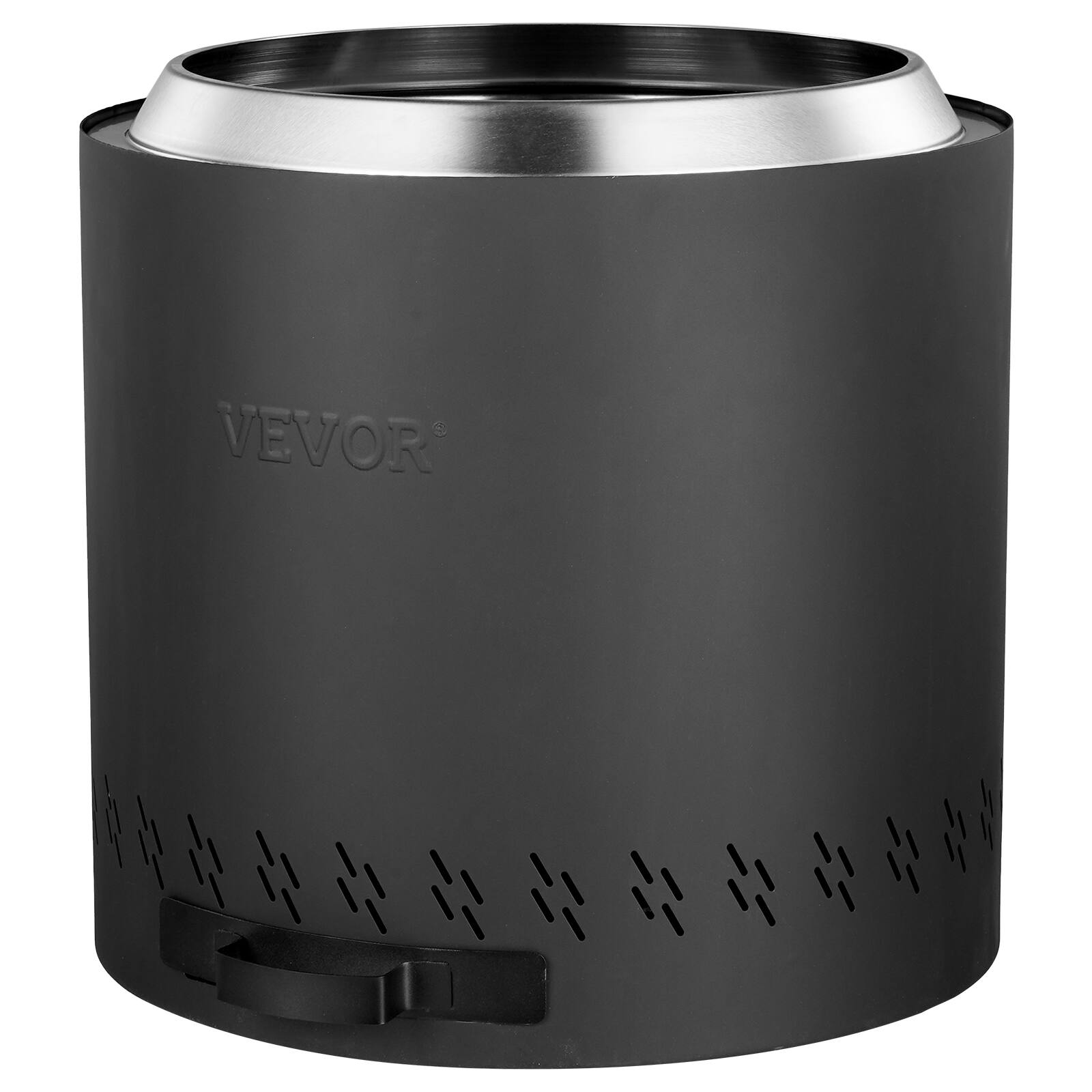 Alt View 5. VEVOR - Smokeless Fire Pit Stove Bonfire, H: 15.4 in x Dia: 15.7 in ,Wood Burning Fireplaces with Removable Ash Pan - Black.