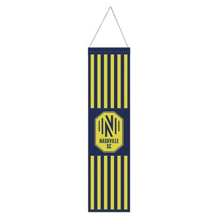 Front. WinCraft - Nashville SC Wool Primary Logo Banner - Multicolor.