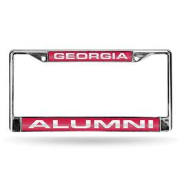 Rico Industries - Georgia Bulldogs Alumni Chrome Metal Laser Cut License Plate Frame - Multi