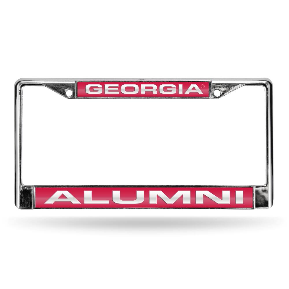 Georgia Bulldogs Alumni Chrome Metal Laser Cut License Plate Frame