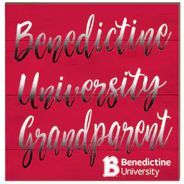Jardine - Benedictine Eagles 10'' x 10'' Grandparent Plaque - Red