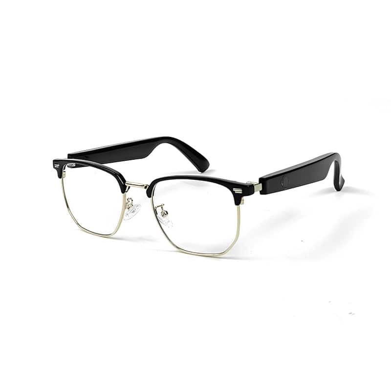 Cluzine - AI Bluetooth Glasses Audio Call Music Blue Light Blocking - Black