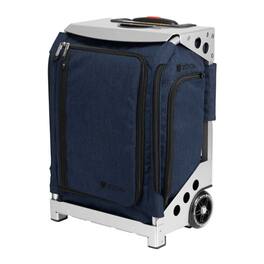 Zuca - Navigator TSA Compliant Navy Black with Silver Frame Carry On Luggage - Blue
