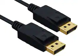 Sanoxy - 25ft Gold Plated DisplayPort to DisplayPort Male to Male Cable with Latches 28AWG - Black