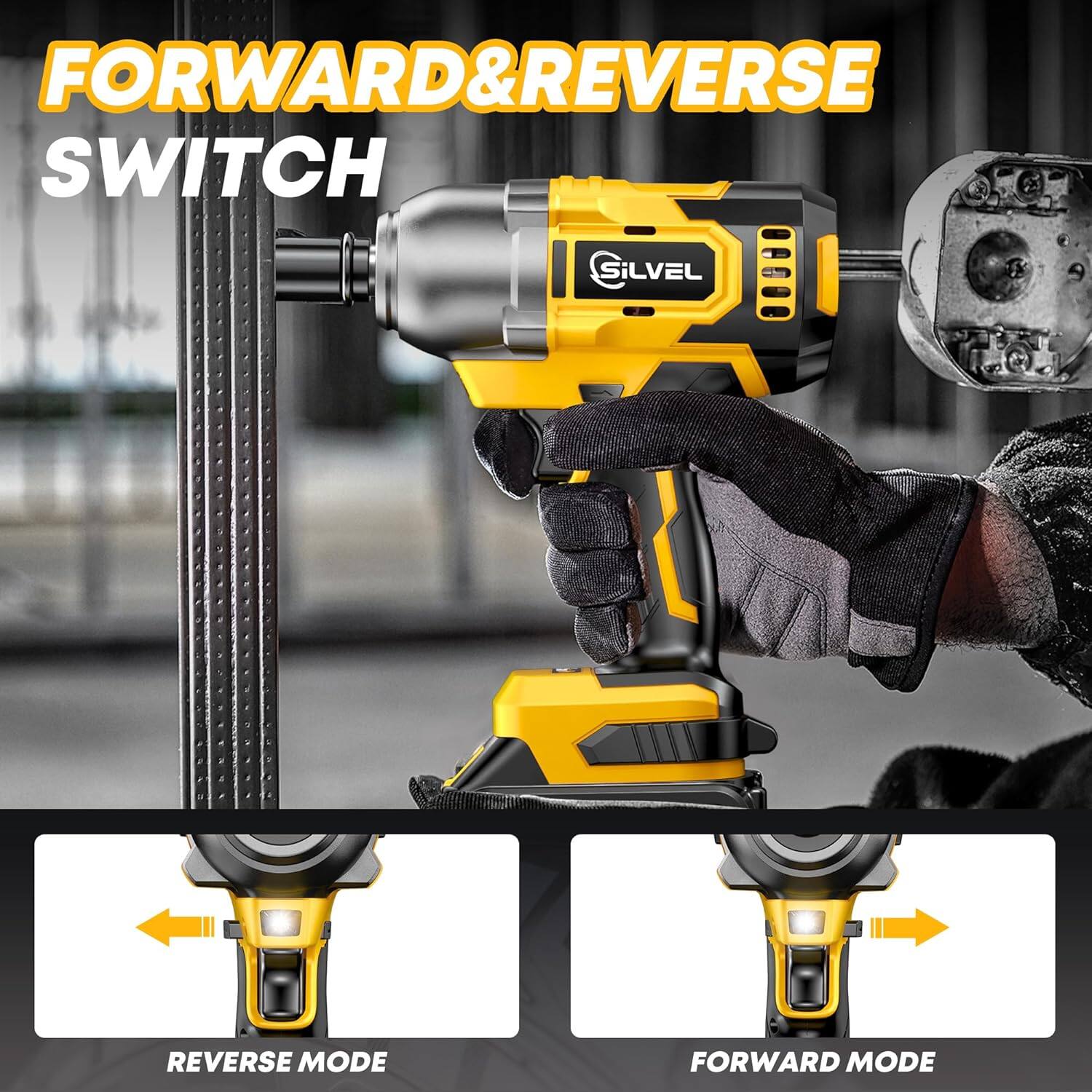FORWARD&REVERSE SWITCH SiLVEL REVERSE MODE FORWARD MODE