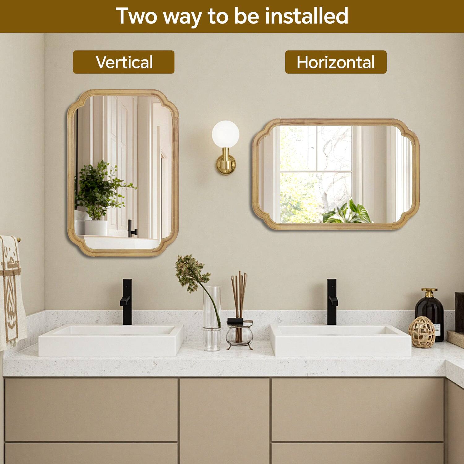 Two ways to be installed

Vertical

Horizontal