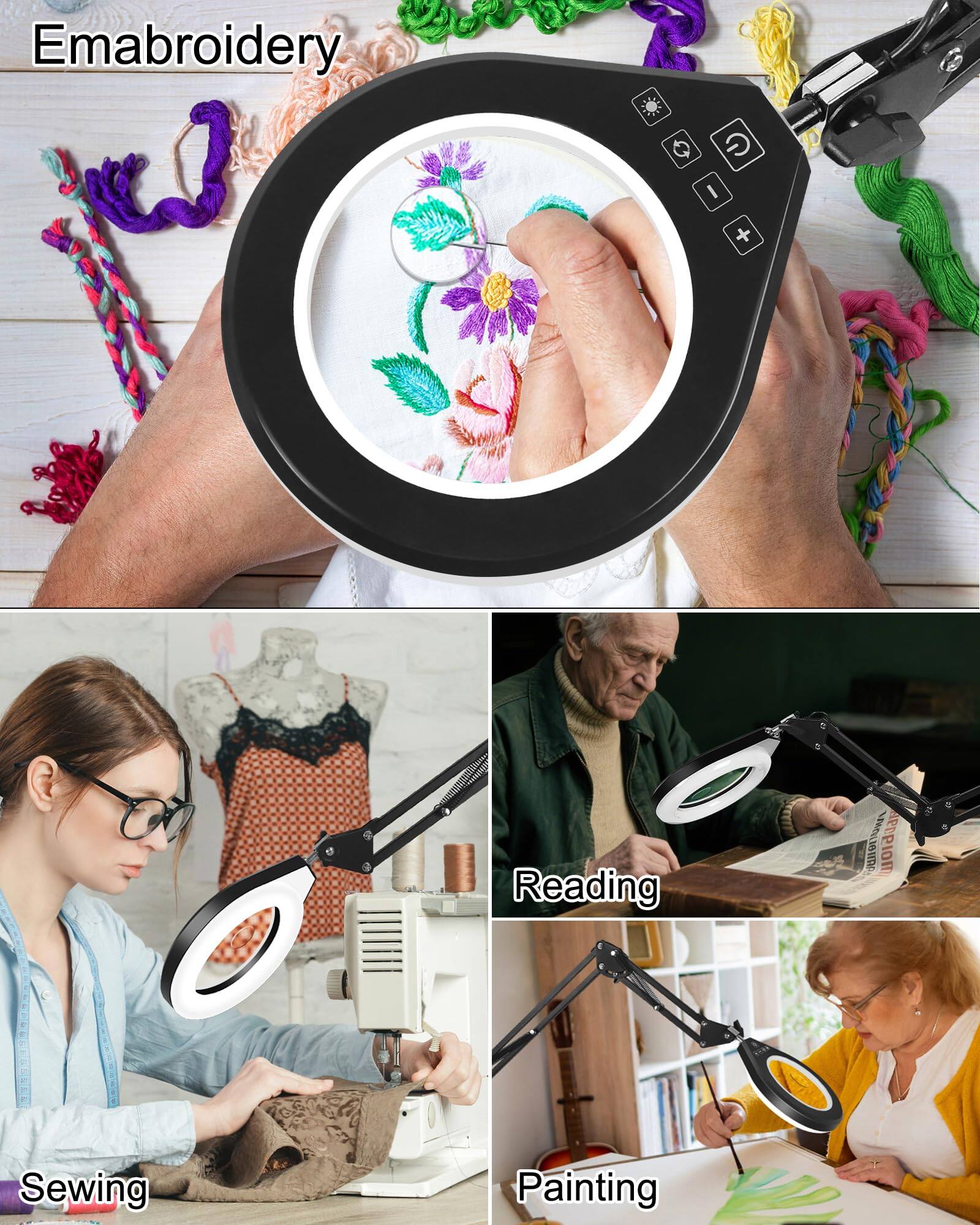 Embroidery  
Reading  
Sewing  
Painting