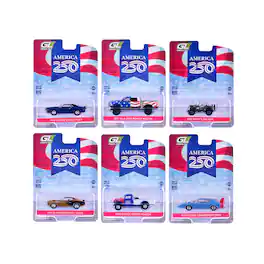 Anniversary Collection" Series 18 Set of 6 pieces "America 250 Edition" 1/64 Diecast Model Cars by Greenlight