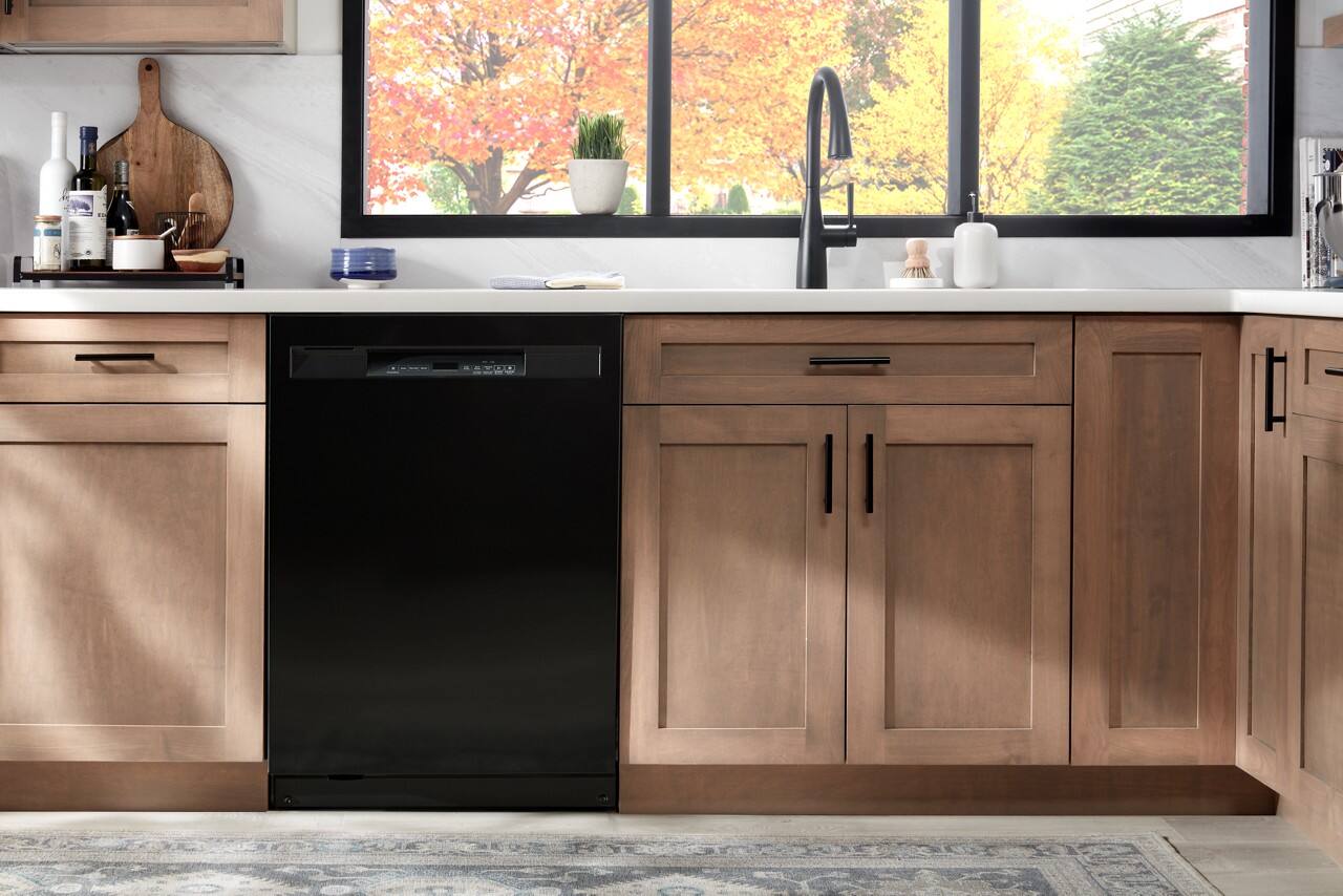 Alt View 14. Maytag - 24" Front Control Built-In Stainless Steel Tub Dishwasher with PowerBlast Cycle and 50 dBA - Black.