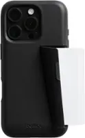 Bellroy - iPhone 16 Pro Max Leather Phone Case - 3 Card - Black - Front_Zoom