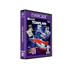 13 EVERCADE TOAPLAN ARCADE 1 MUL EVERCADE TI-GAME CARTRIDGE ORIGINAL ARCADE GAMES TOAPLAN SKAL F SUE ARCADE 4 POOUL d SR TOAPLAN CODD CLOD . COOD Daggauer 6 GAMES INCL INCLUDED