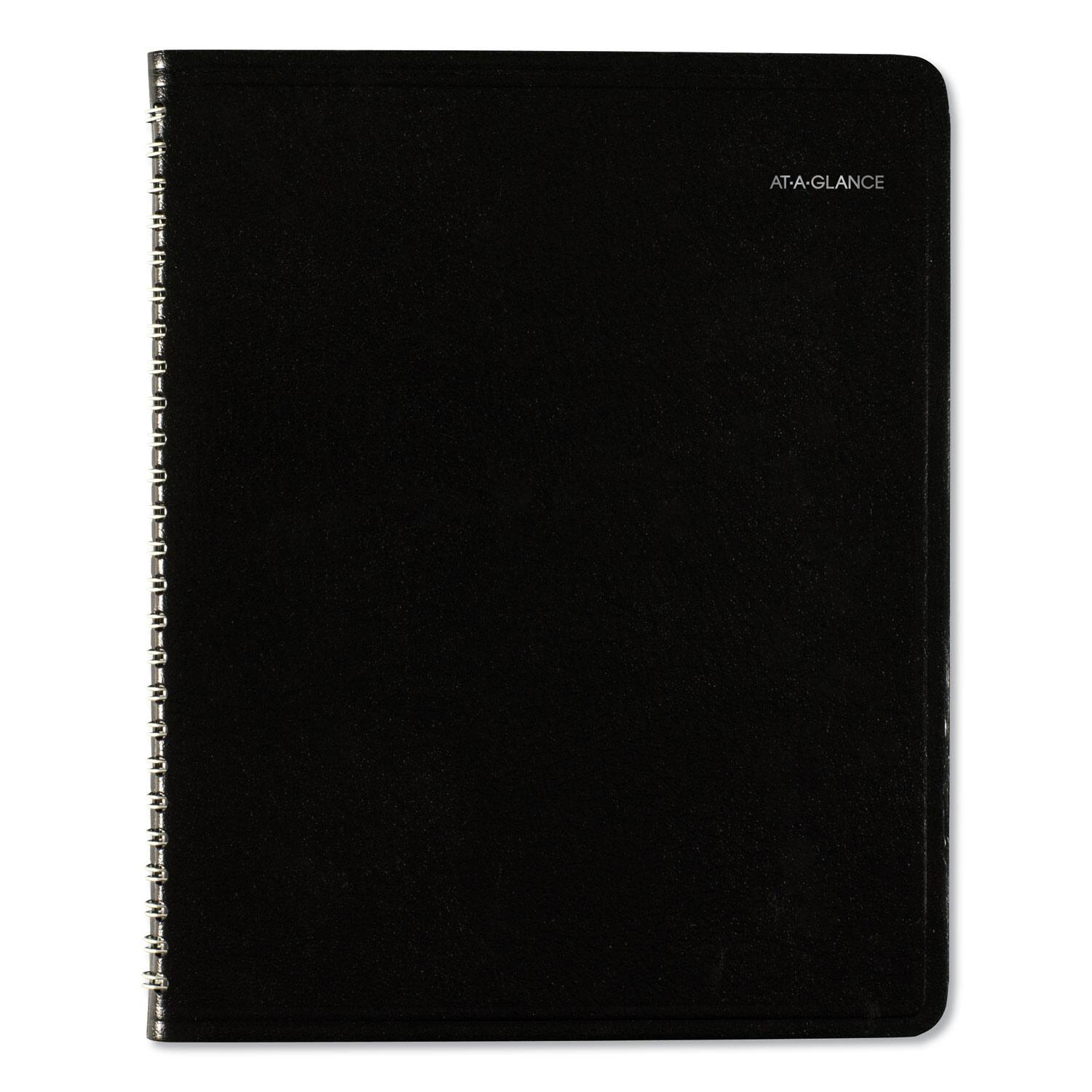 Left. AT-A-GLANCE - DayMinder Weekly Planner Vertical Column Format 8.75 x 7 Black Cover 12 Month Jan to Dec 2026.