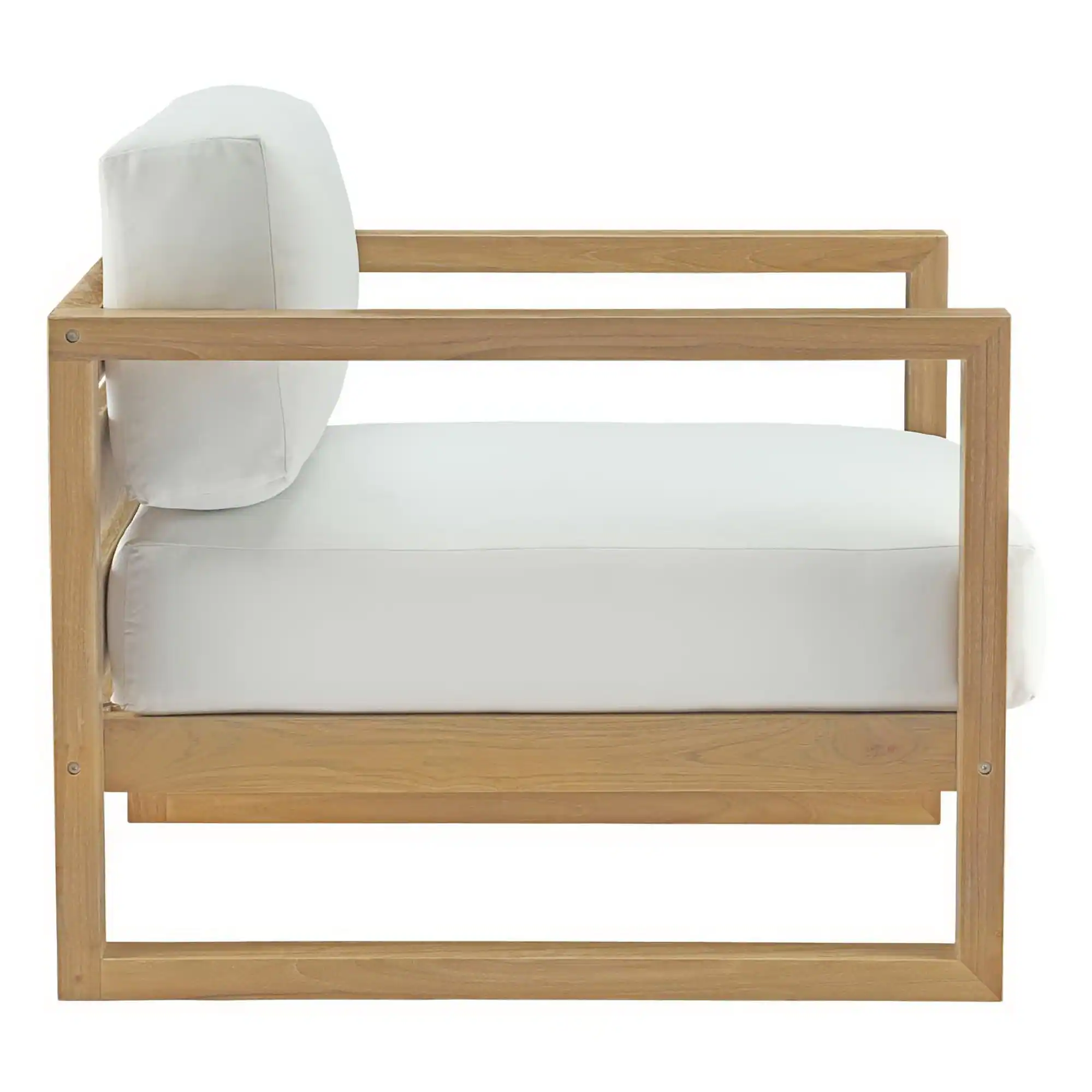 Left. Modway - Upland Outdoor Patio Teak Armchair by Modway - Natural White.