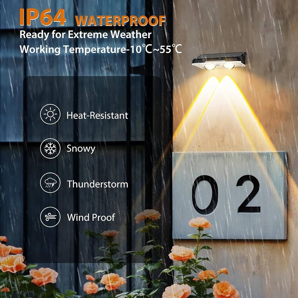IP64 WATERPROOF  
Ready for Extreme Weather  
Working Temperature -10°C ~ 55°C  

- Heat-Resistant  
- Snowy  
- Thunderstorm  
- Wind Proof  

02