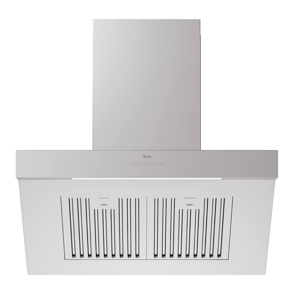 Front. ILVE - ILVE Professional Plus II 30 inch Ducted Wall Mount Range Hood with 600 CFM (Stainless Steel) - Stainless Steel.