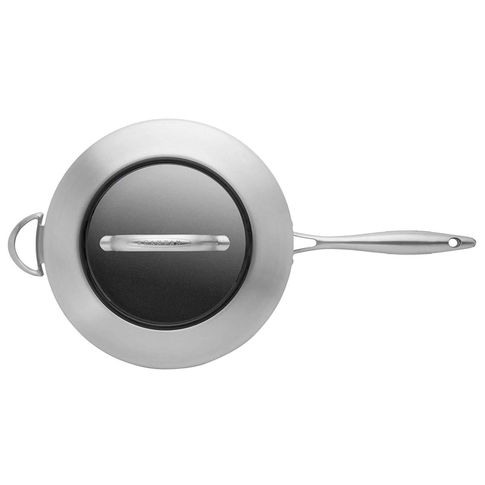 Alt View 2. Scanpan - CTX 12.75 Inch Nonstick Saute Pan with Lid, Stainless Steel - Silver.