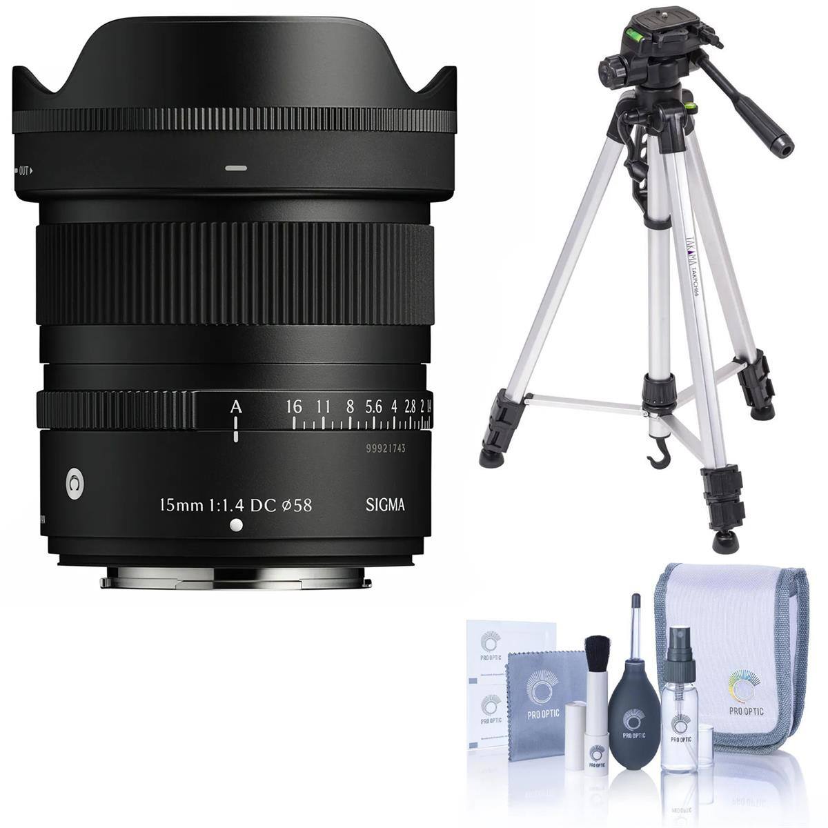 LAK MA  
A  
16 11 8 5.6 4 2.8  
C  
15mm 1:1.4 DC 58  
99921743 SIGMA  
2019  
PRO OPTIC  
PRO OPTIC  
PRO OPTIC