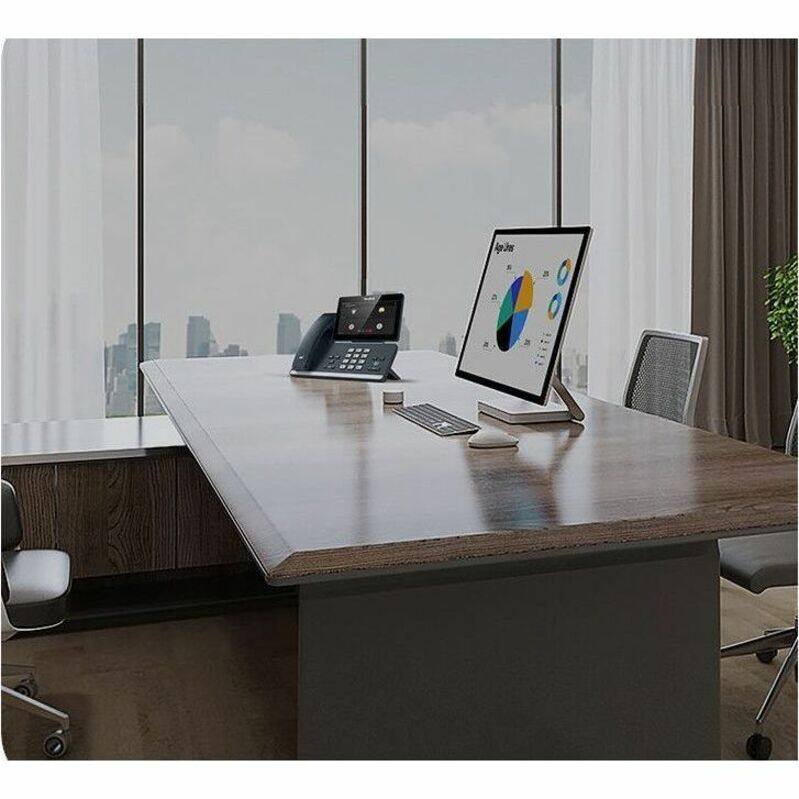 Alt View 3. Yealink - Yealink IP Phone - Corded - Bluetooth, Wi-Fi - Wall Mountable, Desktop - Classic Gray - 7" LCD - 2 x Network (RJ-45) - Classic Gray.
