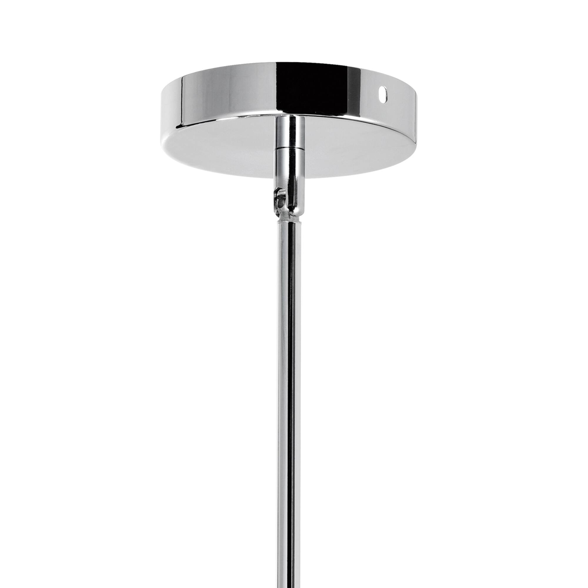 Alt View 1. CWI Lighting - Petia 1 Light Drum Shade Mini Chandelier With Chrome Finish - Chrome.