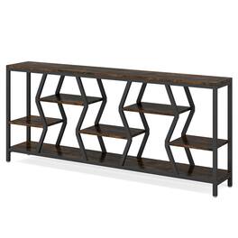 Kadyn - Entryway Table, Console Sofa Table,70.9" Console Table Industrial Sofa Table with Storage Shelves - Brown