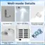 Well-made Details:

* Ice Shovel Slot
* Built-in LED Lights
* Retractable Drainage Outlets for Baskets
* Drainage Outlet for Water Tank
* Front Cooling Vents
* Premium Compressor