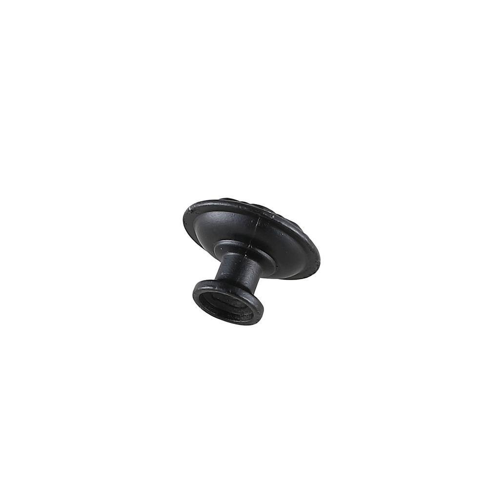 Left. Elegant Decor - Corio 1.1" Diameter Matte Black Mushroom Knob Multipack (Set of 10) - Matte Black.