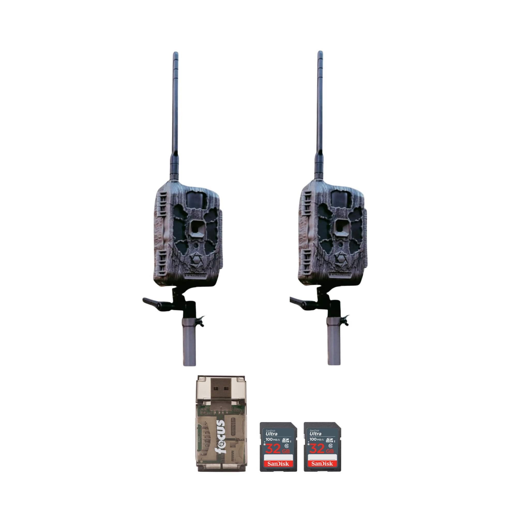 Stealth Cam - DECEPTOR MAX 2.0 with 32 GB Memory Card and Card Reader (2 Pack)