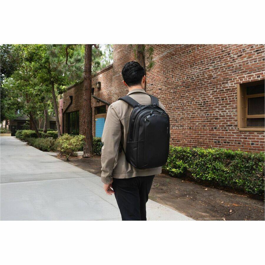 Alt View 2. Hyper - Hyper HP21PBKGL Carrying Case (Backpack) for 16" Notebook - Black - Weather Resistant Exterior, Abrasion Resistant - Black.