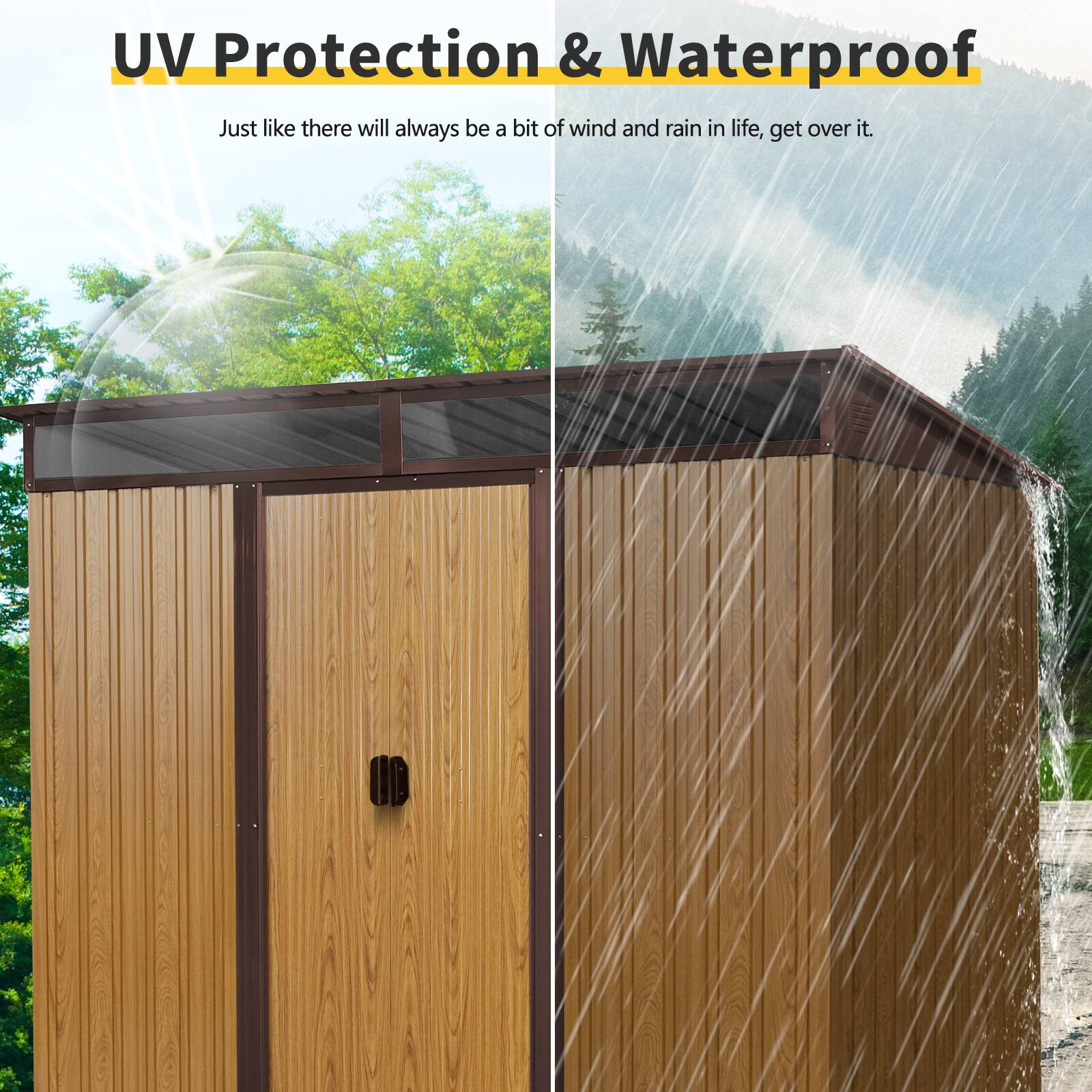 UV Protection & Waterproof

Just like there will always be a bit of wind and rain in life, get over it.