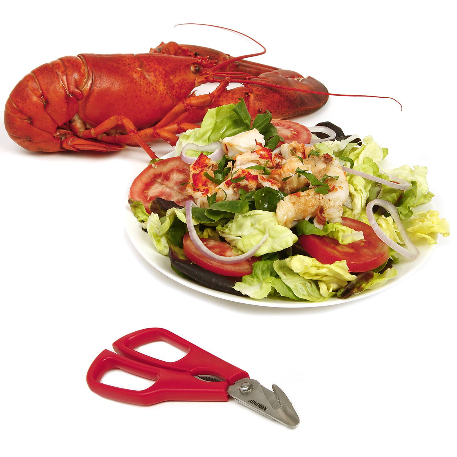 Alt View 2. Norpro - Ultimate Seafood Shears, 7.5-Inch - Red.