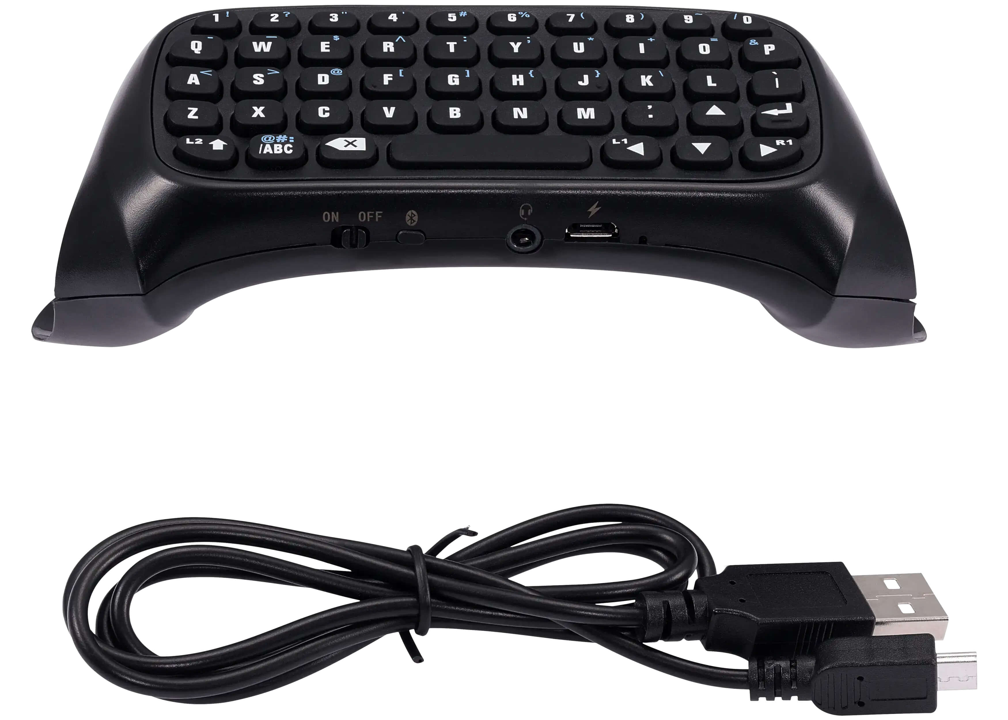 1 ! 2 @ 3 # 4 $ 5 % 6 ^ 7 & 8 * 9 ( 0 ) - _ = +  
Q W E R T Y U I O P [ ] \  
A S D F G H J K L ; '  
Z X C V B N M , . /  
L2 ↑ ← → ↓ L1  
ON OFF  
USB Cable