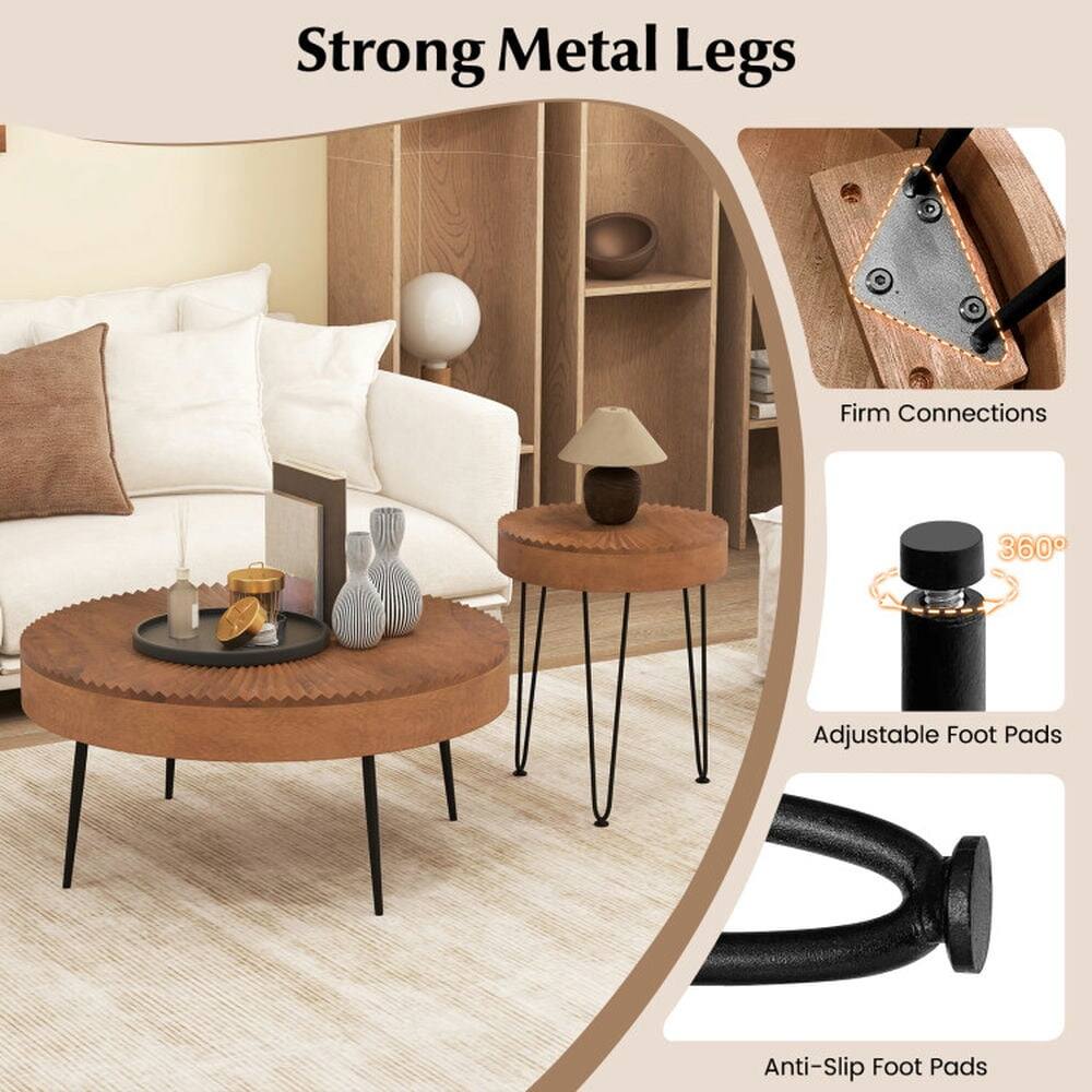 Strong Metal Legs  
Firm Connections  
360° Adjustable Foot Pads  
Anti-Slip Foot Pads