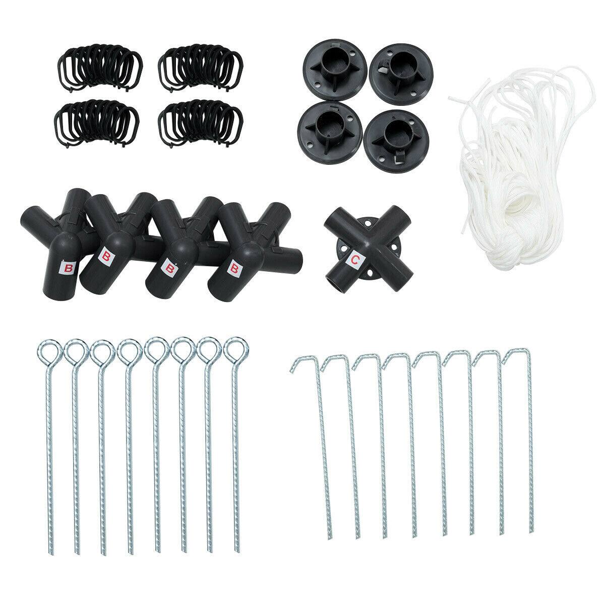 Alt View 9. Gymax - Gymax 10'x 10' Canopy Gazebo Shelter W/Mosquito Netting Outdoor Patio Beige - Beige.